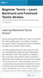 Mobile Screenshot of learnbackhandtennisstroke.wordpress.com