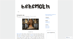 Desktop Screenshot of behemothfanzine.wordpress.com