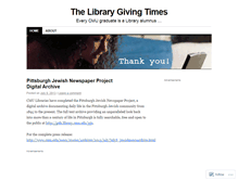 Tablet Screenshot of cmlibgiftblog.wordpress.com