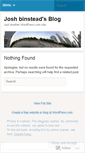 Mobile Screenshot of joshbinstead.wordpress.com