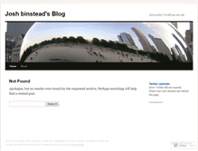Tablet Screenshot of joshbinstead.wordpress.com