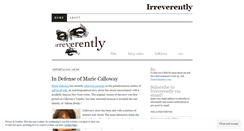 Desktop Screenshot of irreverently.wordpress.com