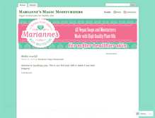 Tablet Screenshot of mariannesmoisturizers.wordpress.com