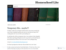 Tablet Screenshot of homeschoollite.wordpress.com
