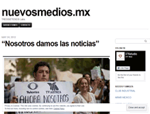 Tablet Screenshot of nuevosmedios376.wordpress.com