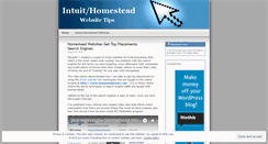 Desktop Screenshot of homesteadwebsitestips.wordpress.com