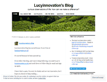 Tablet Screenshot of lucyinnovation.wordpress.com