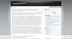 Desktop Screenshot of locksmithsantamonica.wordpress.com