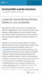 Mobile Screenshot of locksmithsantamonica.wordpress.com