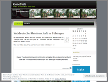 Tablet Screenshot of klosetrials.wordpress.com