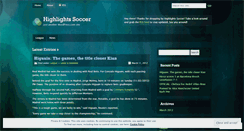 Desktop Screenshot of highlightssoccer.wordpress.com