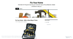 Desktop Screenshot of fixyourhome.wordpress.com
