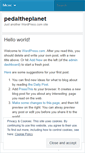 Mobile Screenshot of pedaltheplanet.wordpress.com