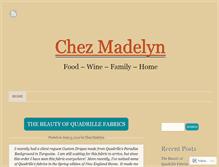 Tablet Screenshot of chezmadelyn.wordpress.com