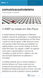 Mobile Screenshot of comunicacaohoteleira.wordpress.com