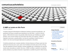 Tablet Screenshot of comunicacaohoteleira.wordpress.com