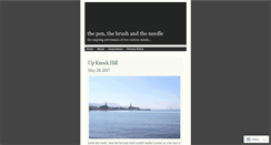 Desktop Screenshot of penbrushneedle.wordpress.com