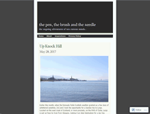 Tablet Screenshot of penbrushneedle.wordpress.com