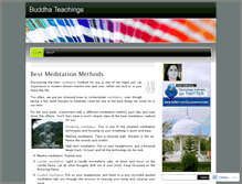 Tablet Screenshot of buddhateachings.wordpress.com