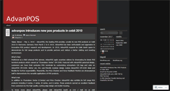 Desktop Screenshot of advanpos.wordpress.com