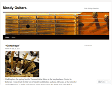 Tablet Screenshot of mostlyguitars.wordpress.com