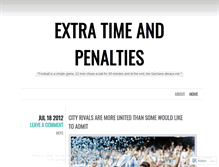Tablet Screenshot of extratimeandpenalties.wordpress.com