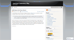 Desktop Screenshot of americancommentary.wordpress.com