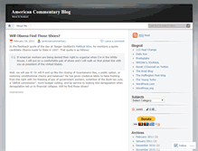 Tablet Screenshot of americancommentary.wordpress.com