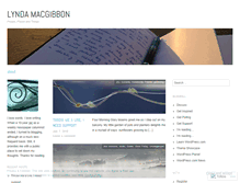 Tablet Screenshot of lyndamacgibbon.wordpress.com