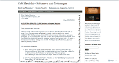 Desktop Screenshot of cafeblaulicht.wordpress.com