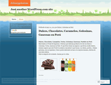 Tablet Screenshot of dulcesygolosinas.wordpress.com