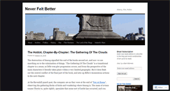 Desktop Screenshot of neverfeltbetter.wordpress.com