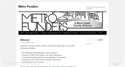 Desktop Screenshot of metrofunders.wordpress.com
