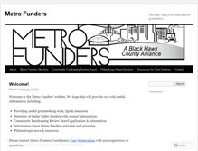 Tablet Screenshot of metrofunders.wordpress.com
