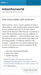 Mobile Screenshot of mikanihonworld.wordpress.com