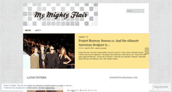 Desktop Screenshot of mymightyflair.wordpress.com