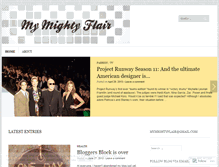 Tablet Screenshot of mymightyflair.wordpress.com