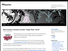 Tablet Screenshot of prassion.wordpress.com