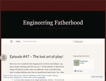 Tablet Screenshot of engineeringfatherhood.wordpress.com
