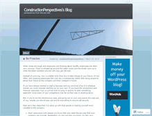 Tablet Screenshot of constructionperspectives.wordpress.com