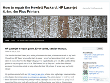 Tablet Screenshot of fixyourlaserjet.wordpress.com