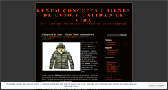 Desktop Screenshot of luxumconcepts.wordpress.com