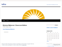 Tablet Screenshot of iufcu.wordpress.com