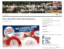 Tablet Screenshot of cooperstownchamber.wordpress.com