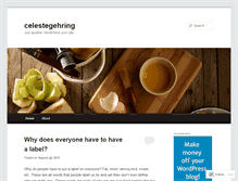 Tablet Screenshot of celestegehring.wordpress.com
