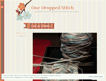 Tablet Screenshot of onedroppedstitch.wordpress.com