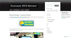 Desktop Screenshot of naturistdvdreview.wordpress.com