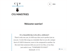 Tablet Screenshot of cyuministries.wordpress.com