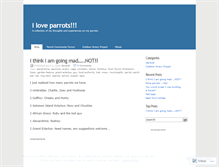 Tablet Screenshot of parrotforum.wordpress.com