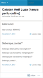 Mobile Screenshot of catatanantilupa.wordpress.com